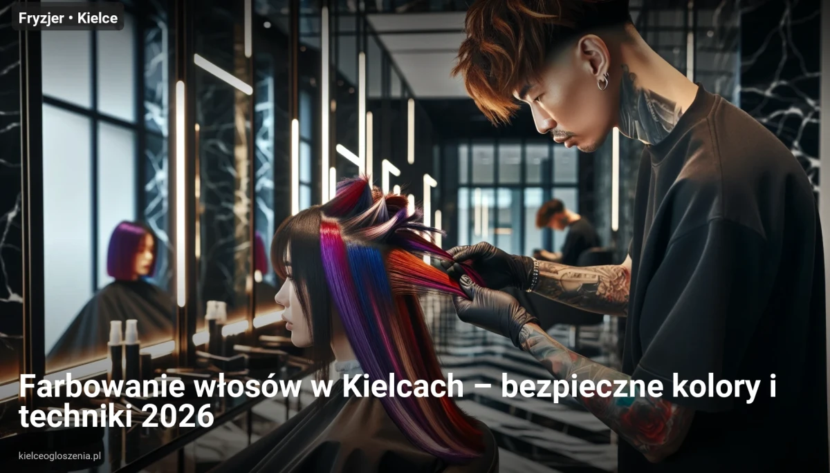 Farbowanie włosów w Kielcach – bezpieczne kolory i techniki 2026